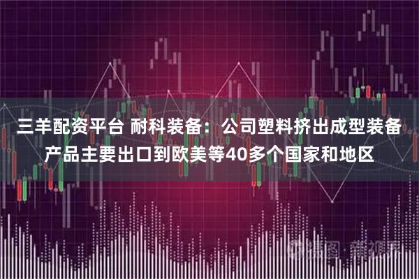 三羊配资平台 耐科装备：公司塑料挤出成型装备产品主要出口到欧美等40多个国家和地区